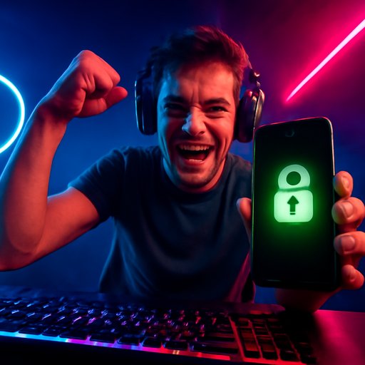 7j777 security lock screen on smartphone
