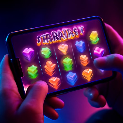 7j777 Starburst glowing reel panel